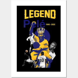 Pelé legend forever Goat Posters and Art